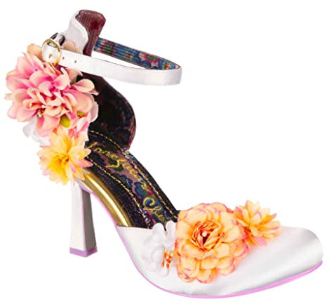 Irregular Choice Damen Blumenstrauß der Träume Pumps, weiß, 40 EU
