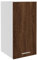vidaXL Hängeschrank, Küchenschrank mit 4 Ablagen, Wandmontage Einbauküche Schrank, Oberschrank Küche, Modern, Braun Eichen Optik Holzwerkstoff