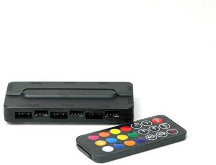 MACHPOWER Accesorios PC y Portátiles Marca Modelo HUB Controller Fan ARGB, PWM Control, 6*Fans Connector