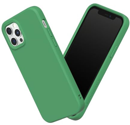 RhinoShield Hülle kompatibel mit [iPhone 12/12 Pro] | SolidSuit - Stoßdämpfende & schlanke Schutzhülle mit Premium Finish - 3.5 Meter Fallschutz - Olivgrün