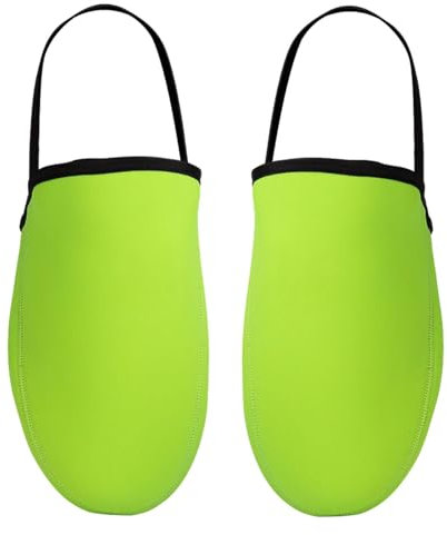 Winddichte Rennrad Zehenüberzüge, Fahrradschuhüberzüge, Wärmeisolierende Fahrrad Zehenwärmer, Grün, L