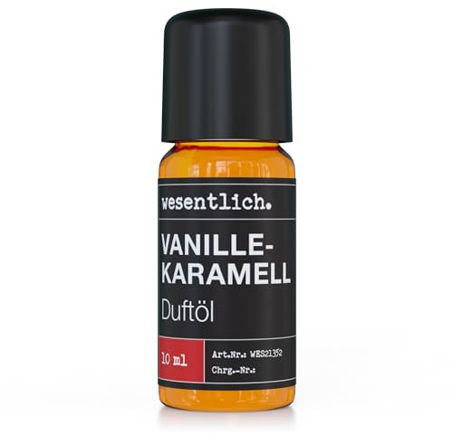 Duftöl Vanille-Karamell - Aromaöl u.a. für Duftlampe und Diffuser - Premium Raumduft von wesentlich. (10ml)