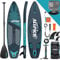 ALLPICK Premium SUP Board Set, Stand Up Paddling Board Aufblasbar, Mit Universal Kamerahalterung, Komplettes Zubehör, Verstellbares Paddel, Anfänger, Fortgeschrittene, 180kg (Premium-Grün)
