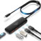 Qeefun 10Gbps USB C Hub, 3.2 USB Hub mit 2 USB-C und 2 USB-A, USB 3.2 GEN 2 Splitter mit 100W Power Charging, für iPhone 15/15 Pro Max, MacBook Air/Pro M2 M1, Thinkpad, Surface Pro, HP
