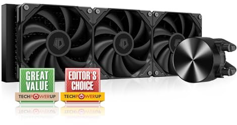 ID-COOLING FX360 PRO Liquid CPU Cooler for Desktop - 360mm AIO Cooler, 3 x 120mm High-efficient Fans, Special CD Pattern Pump Header, Intel & AMD Compatible