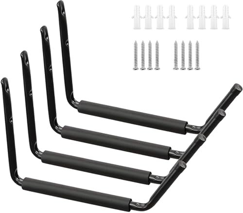 Garage Storage Heavy Duty Hooks | Kayak Storage Hooks | Kayak Wall Mount | Outdoors Kayak Storage Rack | Heavy-duty Kayak Wall Mount | Adjustable Kayak Wall Mount | Space-saving Kayak Wall Mount