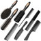 Yamitora 8 Stück Haarbürste Set,Massage Kämme,Hair Brush antistatisch,Edges Brush,Mehrere Stile für Frauen Männer Heimgebrauch, Reisen
