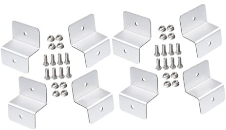 VANZACK 8stücke Zwei-teilige Halterungen Für Solarpanel Teiliges Für Rv Boote Und Garagen Langlebig Und Wetterfest Für Dachmontage Von Solarmodulen