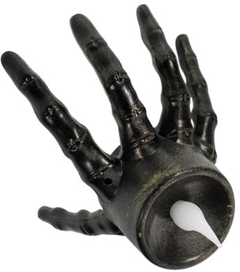Gogogmee Lampe Bougie Halloween Sans Flamme Forme De Main Squelette Décorative à Piles Veilleuse Night Light Pour Décorations Intérieures Effrayantes Pour Fêtes Halloween