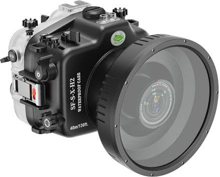 Étui étanche pour appareil photo Fujifilm X-H2S, IPX8 40 m avec verre anti-reflet et plein (X-H2S 16-50 mm/18-55 mm FL1545)