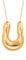 KOOUNUATA 18k Gold Statement Lange Halskette Chunky Große Hufeisen Anhänger Halskette Glücks und Schutz Herbstpullover Halskette