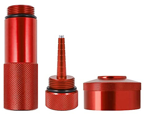 Jauge d'huile en aluminium pour changement d'huile - Entonnoir rouge