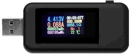 USB C Tester Power Meter,4-30V 0-5.1A Type-C PD Tester Digital Multimeter,Power Voltage and Current Tester,Power Bank Capacity Ammeter Voltmeter USB Charger Detector,IPS Color Display