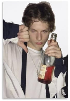 juaseehke Bladee Poster, Raumdekoration, Leinwandposter, ästhetischer Posterdruck, Wandkunst, Dekor-Poster, 40 x 60 cm, ungerahmter Stil