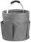 Foldable Cleaning Caddy with Handle Storage Box, 17L Multi-Pocket Caddy Organizer Tool Bag, Portable Storage Tool Bucket for Cleaning Products, Housekeeping, Garden Tools, Toiletries & Crafts (Grey)