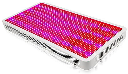 YQVEOT Wachstumslampen, 1600 W 1200 W 800 W 600 W 300 W Hochleistungs-Vollspektrum-LED-Anlagen-Wachstumslichtlampen for Blumen-Gemüse-Hydrokultur-System für Indoor-Wachstum(300W)
