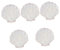 Ciieeo 5pcs Alloy Shell Jewelry Storage Display Tray Goth Wash Bag for Shoes Ring Holder Organizers Jewelry Stand Organiser Hanging Home Decor Tray Plush Cookie Tray Valet Copper Alloy