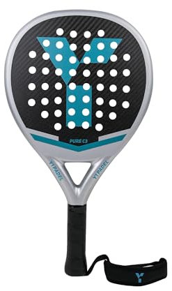 Y 1 Pádel Pure C3, Pala de Carbono Japonés, Intermedia, Pala de Pádel Adulto