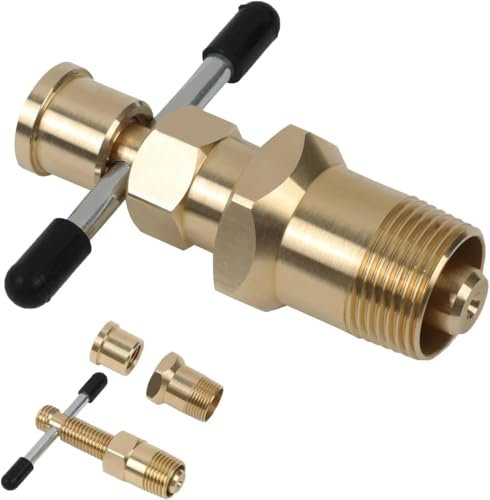 BAAQII Olivenentferner, Abziehwerkzeug, 1,27 cm, 1,9 cm, Klemmverschraubung, Entfernen von massiven Messing-Kupferrohren, Armatur, 1,27 cm und 1,9 cm Rohr-Olivenentferner, Hülsenabzieher-Werkzeug