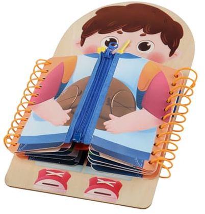 Yulokdwi Planche d'Activites Enfant | Planche D Apprentissage Vestimentaire,Jeu Éducatif en Bois Développemental 3+ Ans Maison École Maternelle Crèche Voyage Voiture