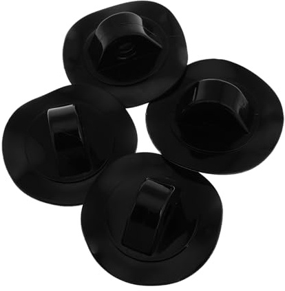 Gatuida Kajak Motorhalterungsschnalle 4 Stück PVC Schwarz für Schlauchboot