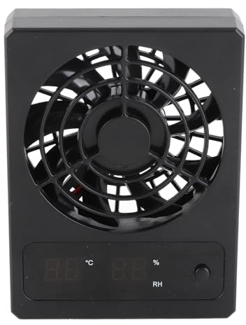 Ausla Reptilien-Tankventilator, ABS, Leise, 30 DB, Geräuscharm, Belüftung, Kühlventilator mit Haken für Regenwald, Terrarium, Vivarium, Amphibien, Reptilien, Schlangen