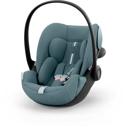 CYBEX Gold Babyschale Cloud G3 Plus, ab Geburt-ca. 24 Monate, Stormy Blue | Ab Geburt bis ca. 24 Monate, 40 cm bis 87 cm, max. 13 kg, 180-Grad-Drehfunktion, inkl. Neugeboreneneinlage, L.S.P. System