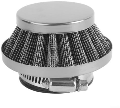 Filtro Aspirazione 42mm per Minimoto 47cc 49cc - Accessorio Fuoristrada per polvere Design Funghetto (silver)