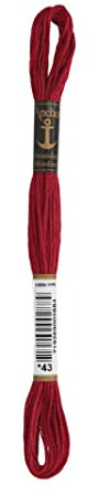 Anchor 4635000-00043 Stickgarn, Baumwolle, rubinrot, 3