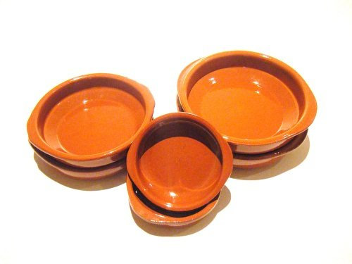 Valdearcos Set Of 6 Tapas/Casserole Dishes, 2x 18cm, 2x 16cm and 2x 14cm