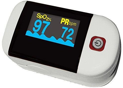 Fingerpulsoximeter Pulsoximeter Sauerstoff und Puls Messgerät inklusive Zubehör