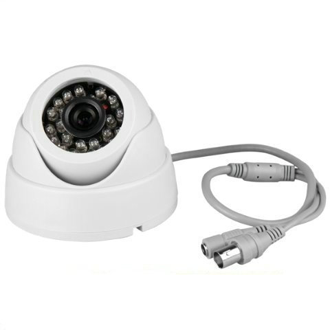 BW BWA7D 1/4 '' 700TVL mit IR-Cut Filter Indoor Tag Nacht Sicherheit Überwachungskamera CCTV Dome-Kamera mit 50ft IR Reichweite Night Vision-White