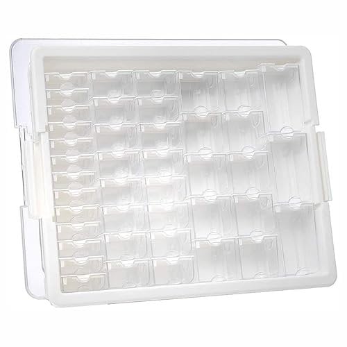 Darice Plastic Elizabeth Ward's Assorted Bead Tray 13.75 x 10.5 x 2 inches - 45-Piece - White - Bead Organizer - Adults - USA Made