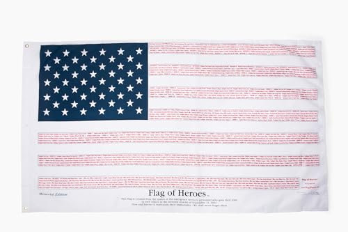 Flagge der Helden: Enthält Namen aller Notfallpersonal, die am 11. September 2001 verloren gehen