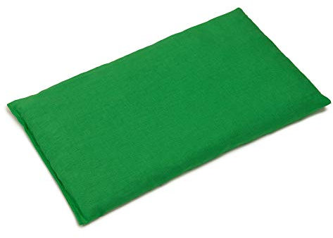 GIRAFFENLAND Kirschkernkissen 30 x 20 cm, froschgrün - Als Wärmekissen & Kältekissen - Körnerkissen für Mikrowelle und Backofen - 30x20cm