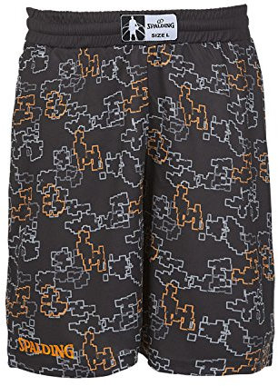 Spalding Herren Short Heart'n'Soul Black/Orange XXL