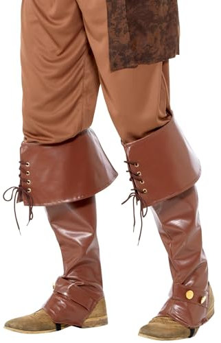 Smiffys Deluxe Piratenstiefel, Braun