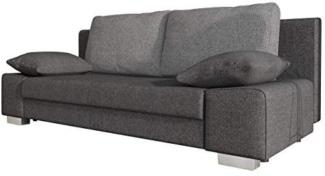 Mirjan24 Schlafsofa Laura, Couch mit Bettkasten und Schlaffunktion, freistehendes Schlafcouch, Couchgarnitur, Bettfofa, Sofa vom Hersteller (Lux 06 + Lux 05)