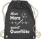 Shirtracer Turnbeutel Rucksack - Musik Instrument Zubehör - Mein Herz spielt Querflöte Herzschlag - Unisize - Dunkelgrau - instrumente für musiker querflöten stoffbeutel musikinstrumente querfloete