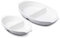 WM Bartleet & Sons 1750 TSET109 Traditional Porcelain Set of 2 Divided Vegetable and Sides Serving Dishes (22cm & 32cm) – White