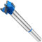Utoolmart Forstner Bohrer mit Holzbohrung 17 mm Durchmesser Gerader Schaft Hartmetallspitze Professionelle Holzbearbeitung Lochsäge Holzschneider 80 mm Länge Blau 1St