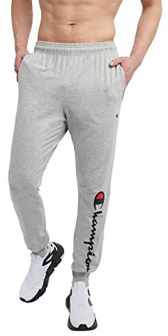 Champion Men's Classic Jersey Sweatpants, Oxford Gray-586296, M UK