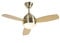 Qazqa - Modern Deckenventilator mit beleuchtung Messing 96cm mit Fernbedienung - Rotar I Wohnzimmer I Schlafzimmer - Stahl Rund - LED geeignet E27