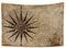 YONGFOTO 180x160cm Weltkarte Tapisserie Wandbehang, Jahrgang Richtungsanzeiger Boot Skript Decke für Zimmer Altes Jahrhundert Abenteuer Historische Entdeckung für die Schule Klassenzimmer