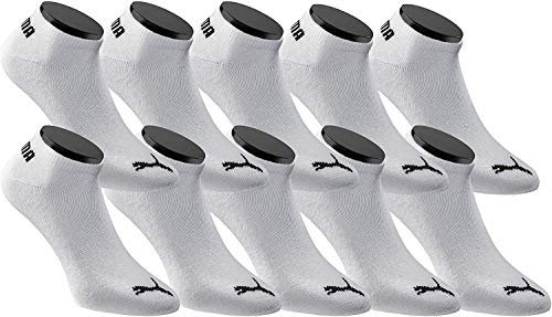 PUMA Sneakers Socken Sportsocken 10-Paar-Pack Unisex - white - Gr. 43-46
