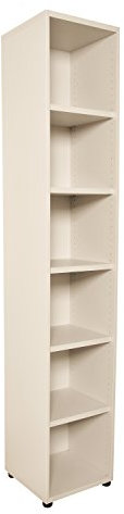 goodsforbusiness GmbH Aktenregal 6 Fächer Holzregal versch. Farben | Büroregal 6 Ordnerhöhen H218xB40xT40cm | Standregal Ordnerregal Bücherregal Büromöbel Home-Office Regal | montiert (Ahorn)