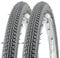 2 Stück 24 Zoll Rollstuhl Reifen 24x1 3/8 Wheel Chair tire Grey 35-540 grau