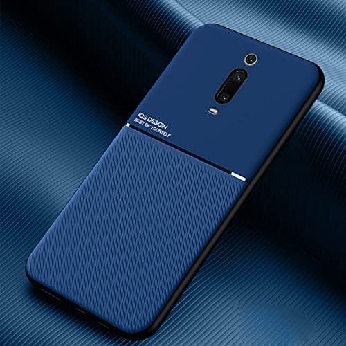 TIANCI Hülle für Xiaomi Mi 9T Pro/Xiaomi Mi 9T, Textur rutschfest und Stoßfest Schutzhülle, [Hautfreundliches PU-Leder] [Ultradünnes TPU] Handyhülle für Xiaomi Mi 9T Pro/Xiaomi Mi 9T-Blau