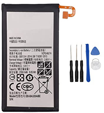 Backupower Ersatz Akku Kompatibel mit Samsung Galaxy A3 2017 A320F 2350mAh Li-lon Batterie Accu EB-BA320ABE