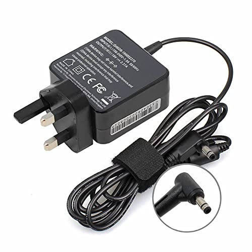 45W Laptop Charger for ASUS VivoBook 14 15 E203M E210M E406M X540 X540N X540L X541S X553S X553M X556U X453M X512D Zenbook UX303 UX305F UX305C UX310U UX410U UX430 AD883220 Power Supply UK